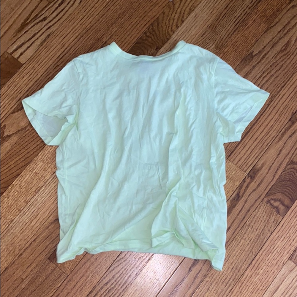 lime green t-shirt